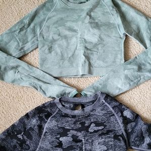 Seamless workout tops